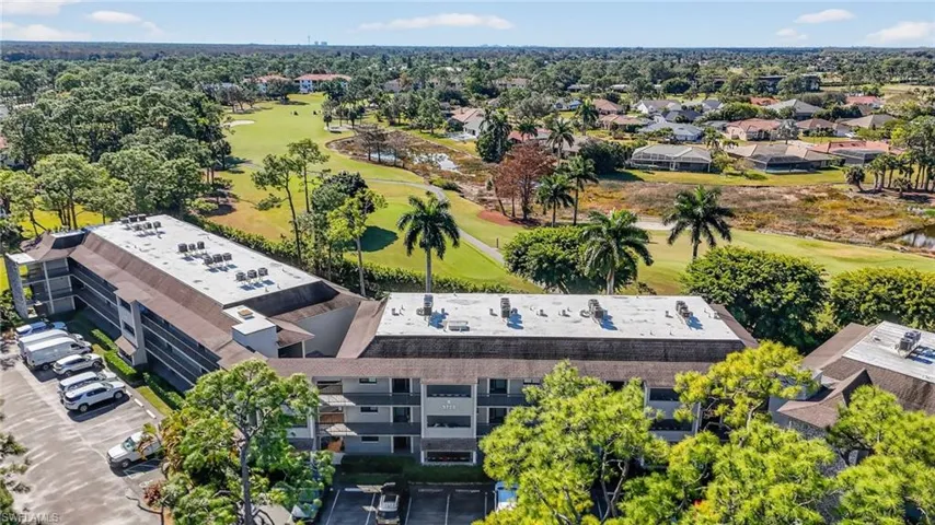Bird's eye view of a local golf course
