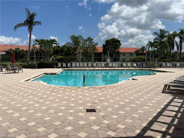 One of two community pools.