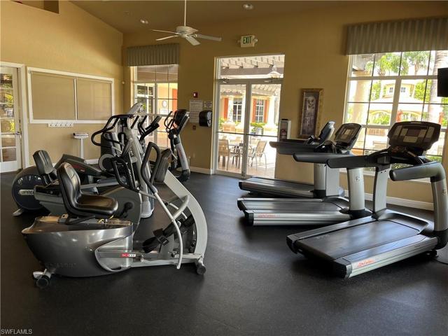 Huge excercise room with outstanding equipment.