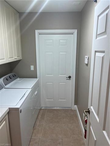 Laundry room off of the garage