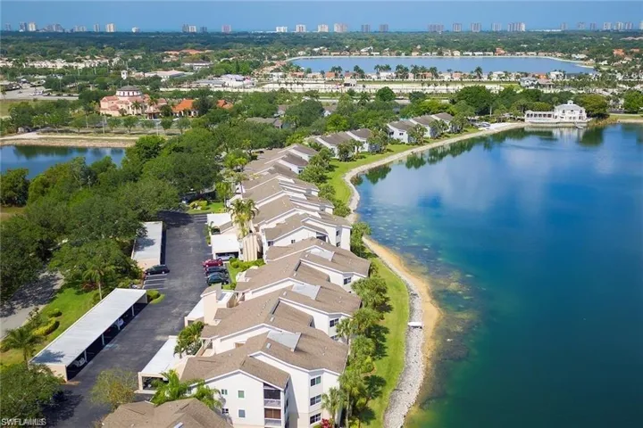 Aerial View along the Lake