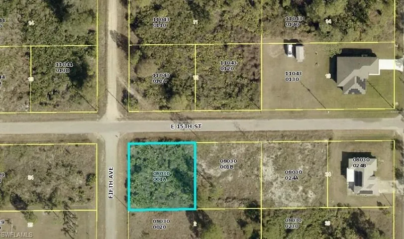 Map of property location featuring property boundaries highlighted
