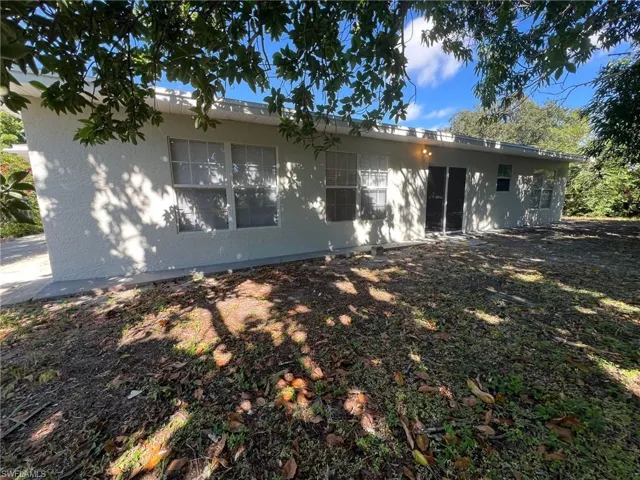 Rear view of house