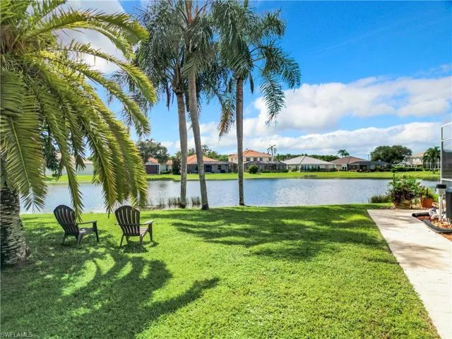 View of yard featuring a water view