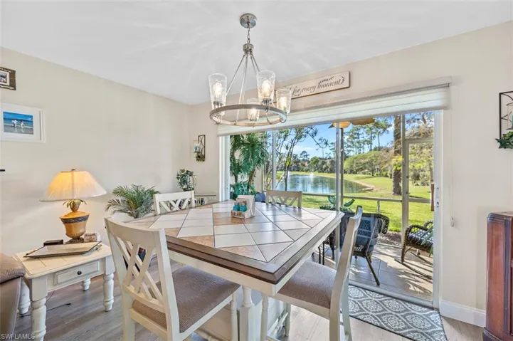 Dining area with view