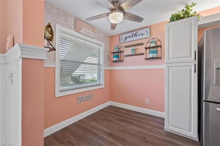 Breakfast nook in kitchen