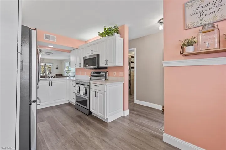 Kitchen view from breakfast nook