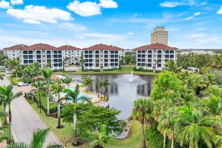 View looking West over lake and pool!