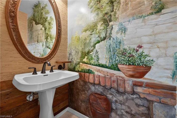 First floor half bath