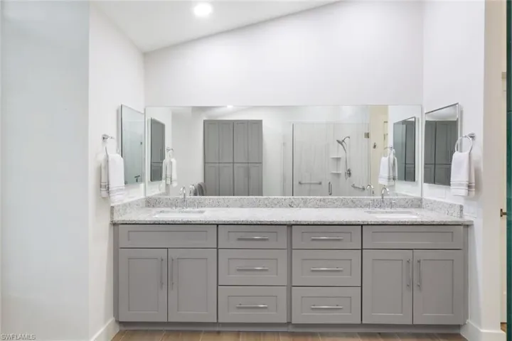 Raised Cabinetry, Medicine Cabinets, Dual Sinks