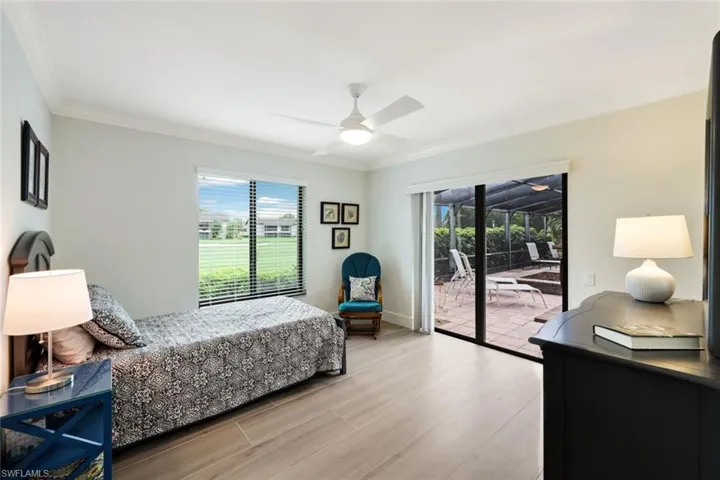 Second Guest Bedroom- Sliders to Lanai, Golf Course View