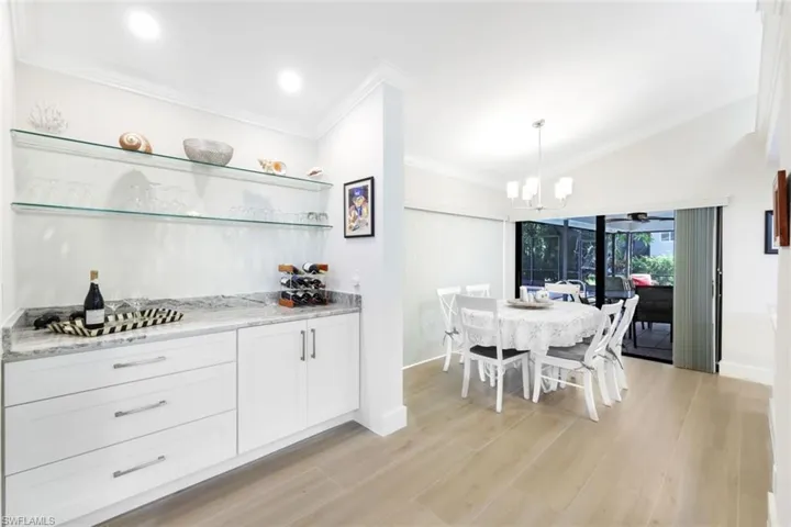 Build In Bar or Coffee/Buffet Area With Glass Shelving- Extra Storage