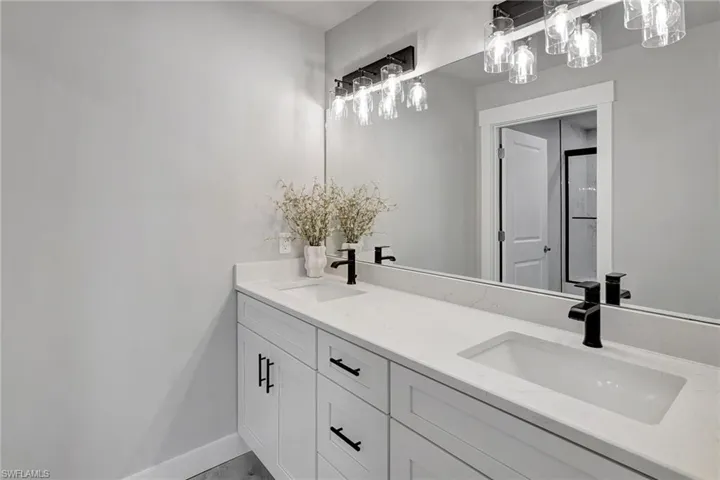 Bathroom featuring vanity
