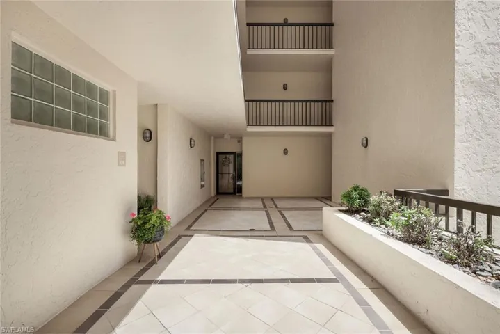 Tiled Area in front of Unit