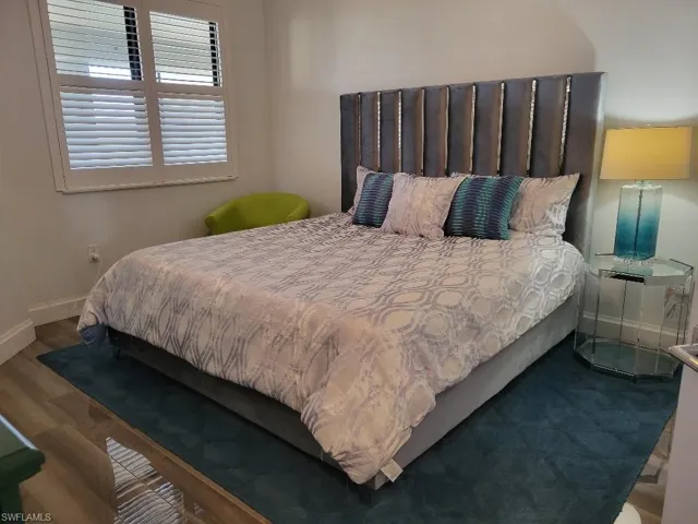 Bedroom with baseboards
