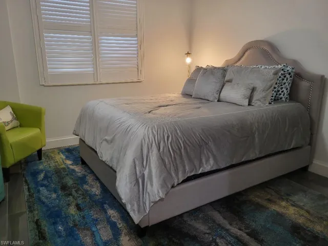 Bedroom with baseboards