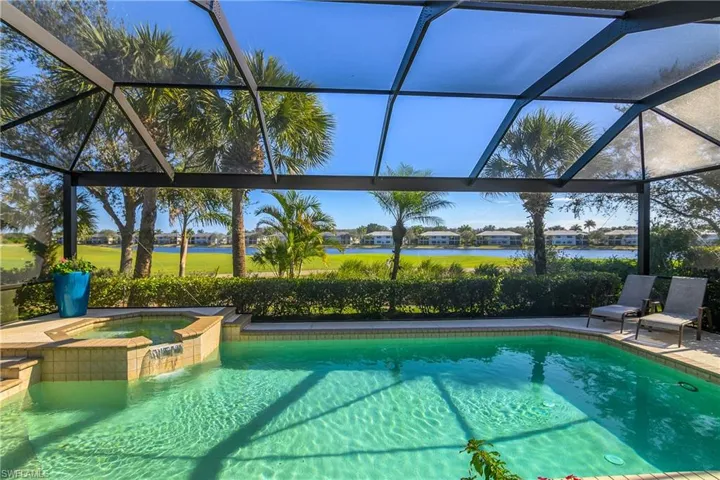 Expansive golf course and lake views
