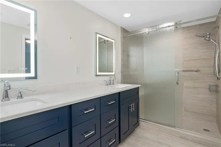Complete renovated primary bathroom