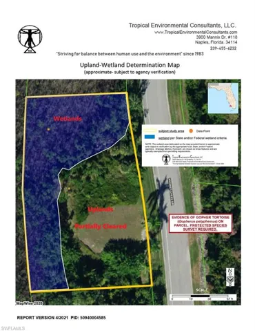 Upland-Wetland Determination Map