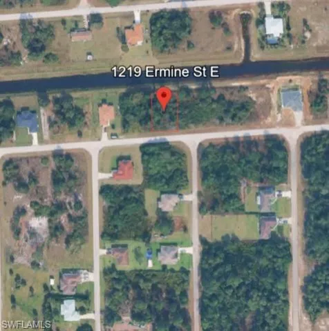 Map of property location with property parcel outlined
