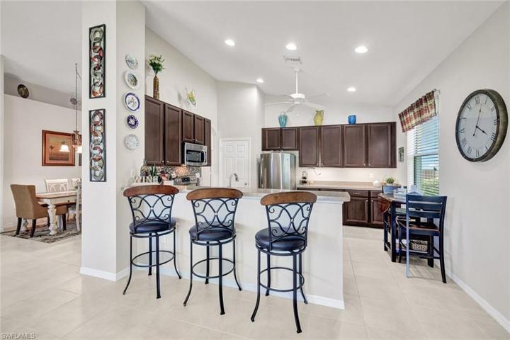 KITCHEN WITH BAR SEATING