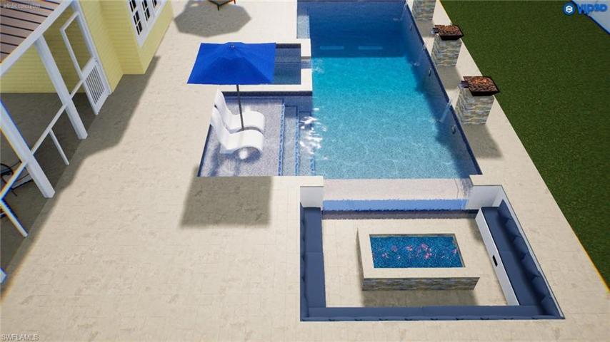 Drawings for planned pool and outdoor Kitchen