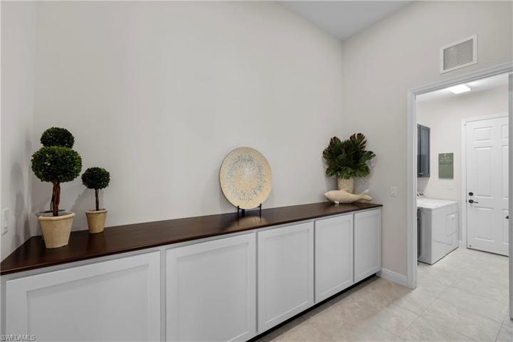 Hallway with Custom Storage Cabinet