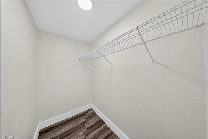 Interior closet featuring a wire shelving system