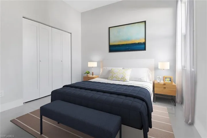 Bedroom with a closet