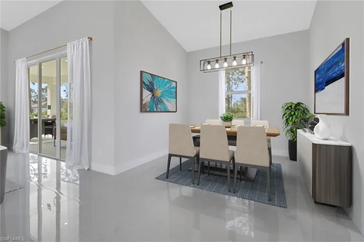 View of dining area