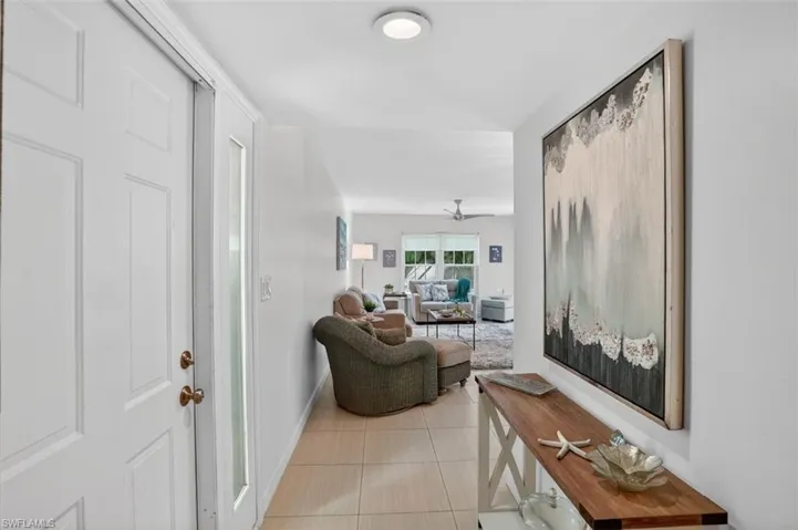 Entry way to 'not-your-typical' Naples floor plan