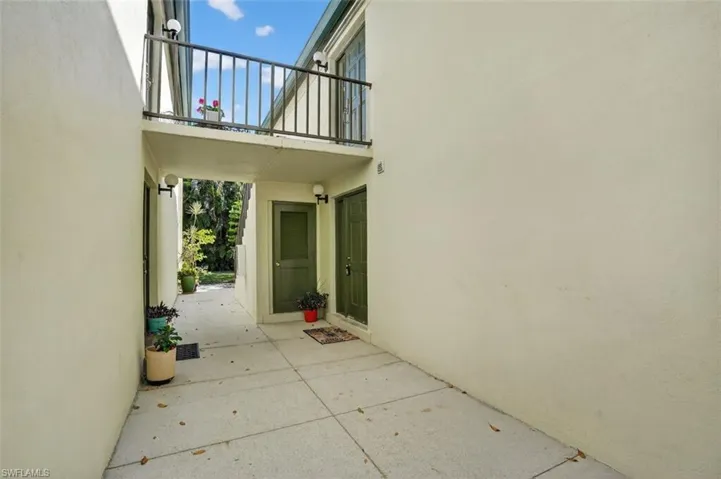 Entry way to your very own paradise. Shared storage unit.