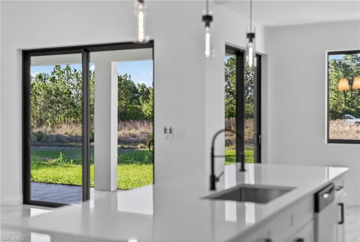 Doorway with a sink