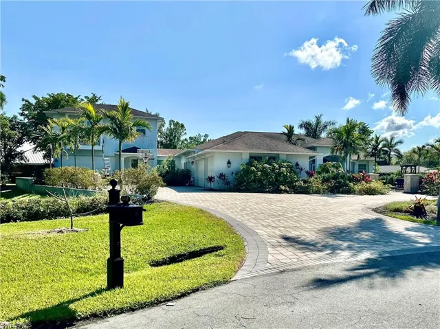 View of front of home with a front yard