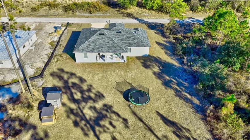 View from above of property