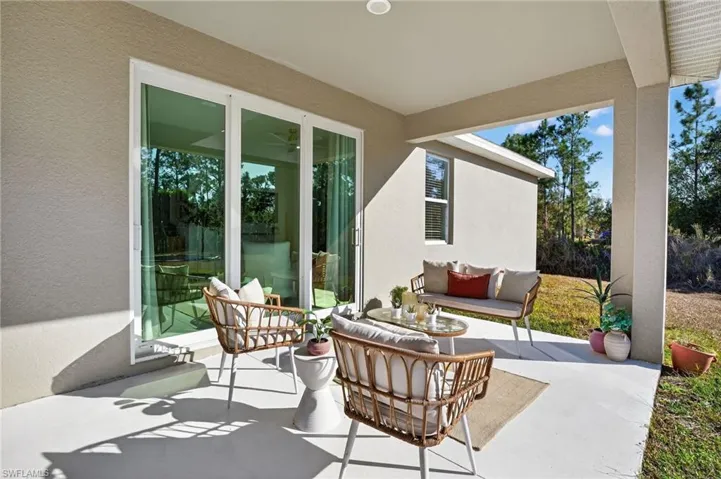 View of patio / terrace featuring outdoor furniture