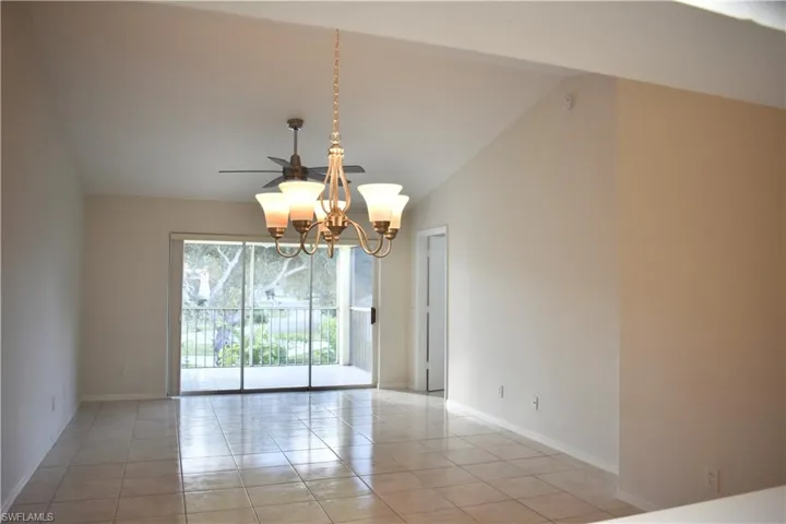 Living/Dining Room with Back Lanai View