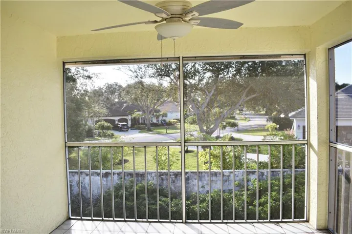 Screened Lanai View After Recent Bush Trimming