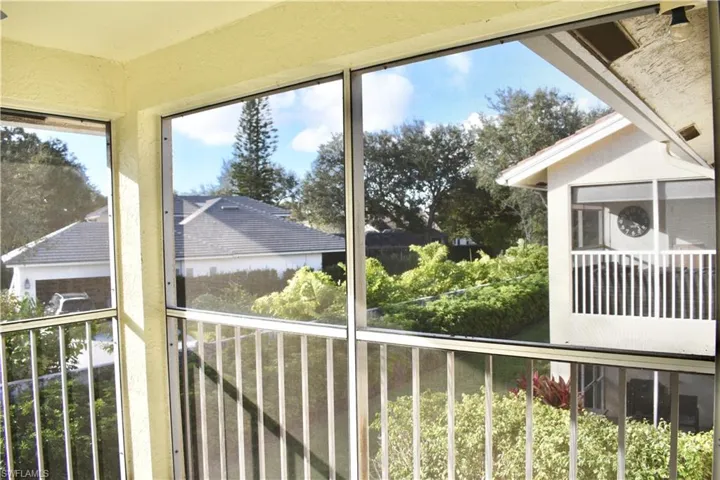 Screened Lanai View After Bushes Trimmed