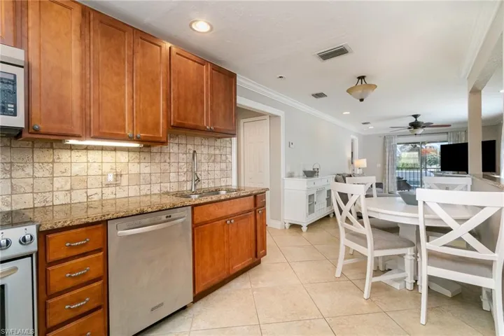 Open Kitchen & Dining Combo in Guest Area!