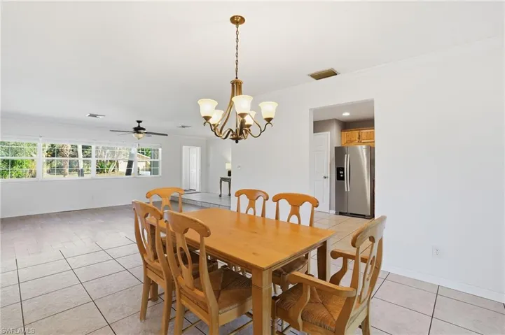 The Large Dining Area makes for easy entertaing!  This entire space could easily be convereted to open concept living!