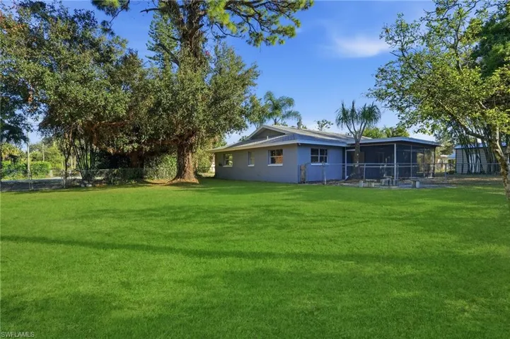 The expanisve backyard has plenty of space to create your own Outdoor Oasis!