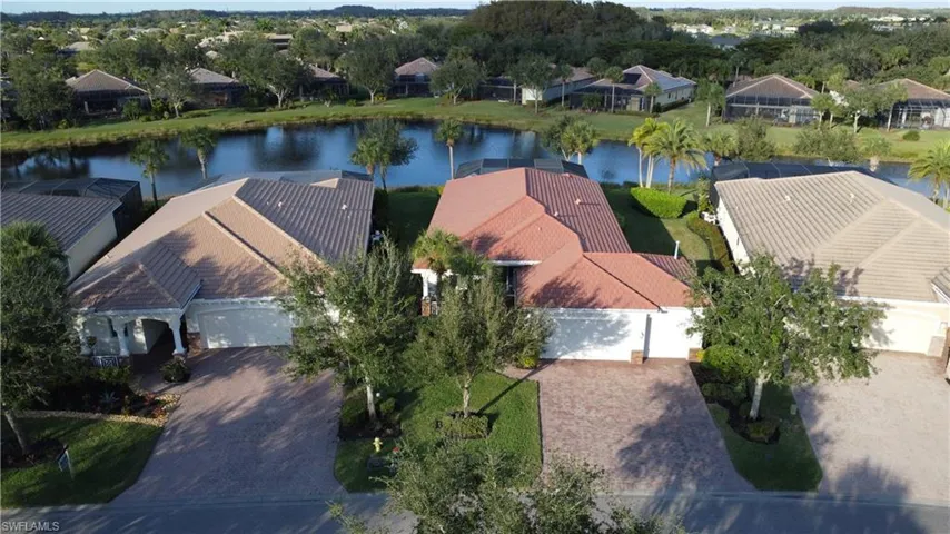 Aerial view of front of home