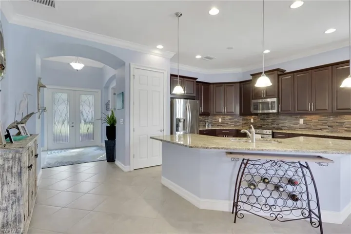 Open concept kitchen