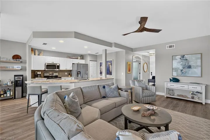 Share meals and celebrations with family and friends in the great room open floor plan.