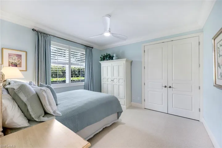 Guest bedroom with new carpet