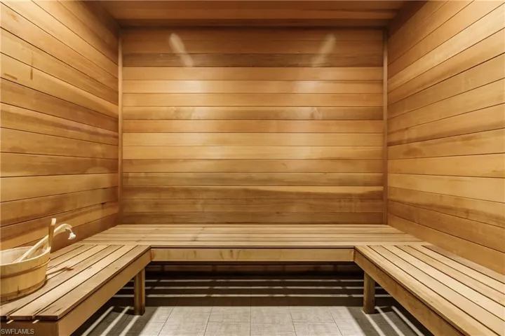 Saunas in the locker rooms at the Wellness Center