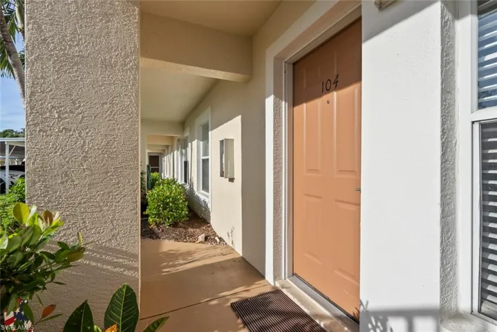 View of exterior entry