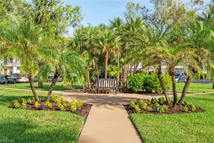 Surrounding community with a lawn
