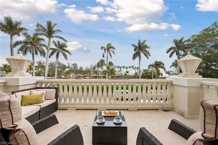 View of patio with outdoor lounge area